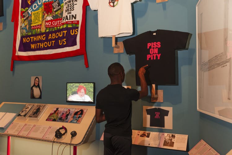 Installation image of Design and Disability at V&A South Kensington; Photo: Isobel Greenhalgh