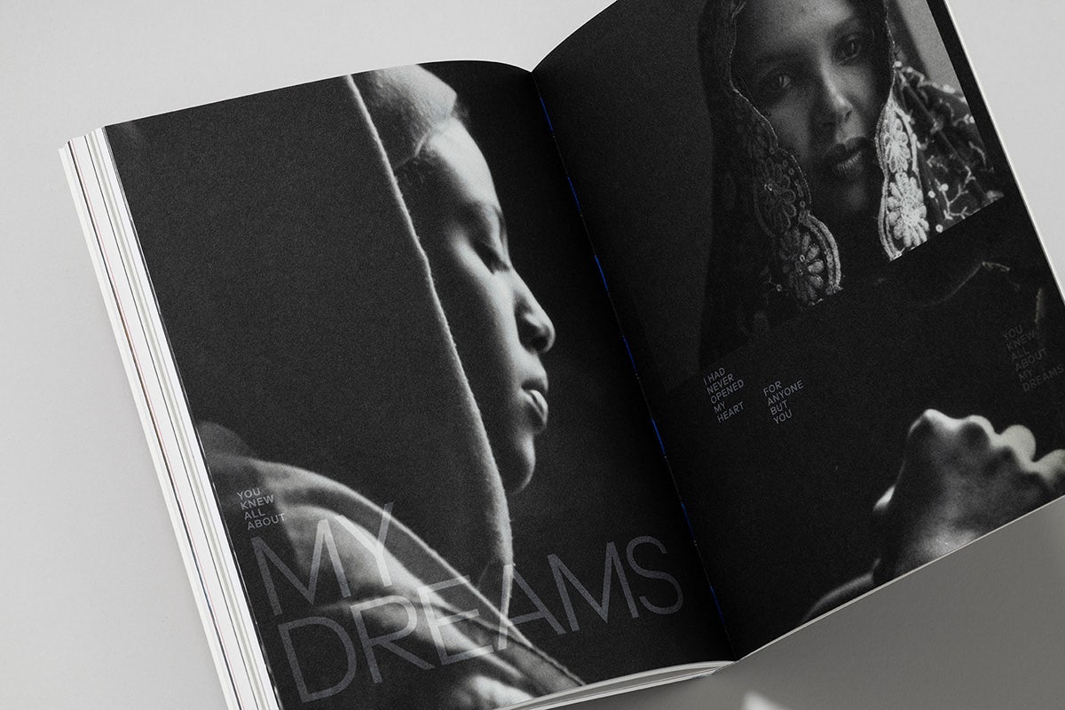 Photograph of a spread from Mubi's Notebook magazine