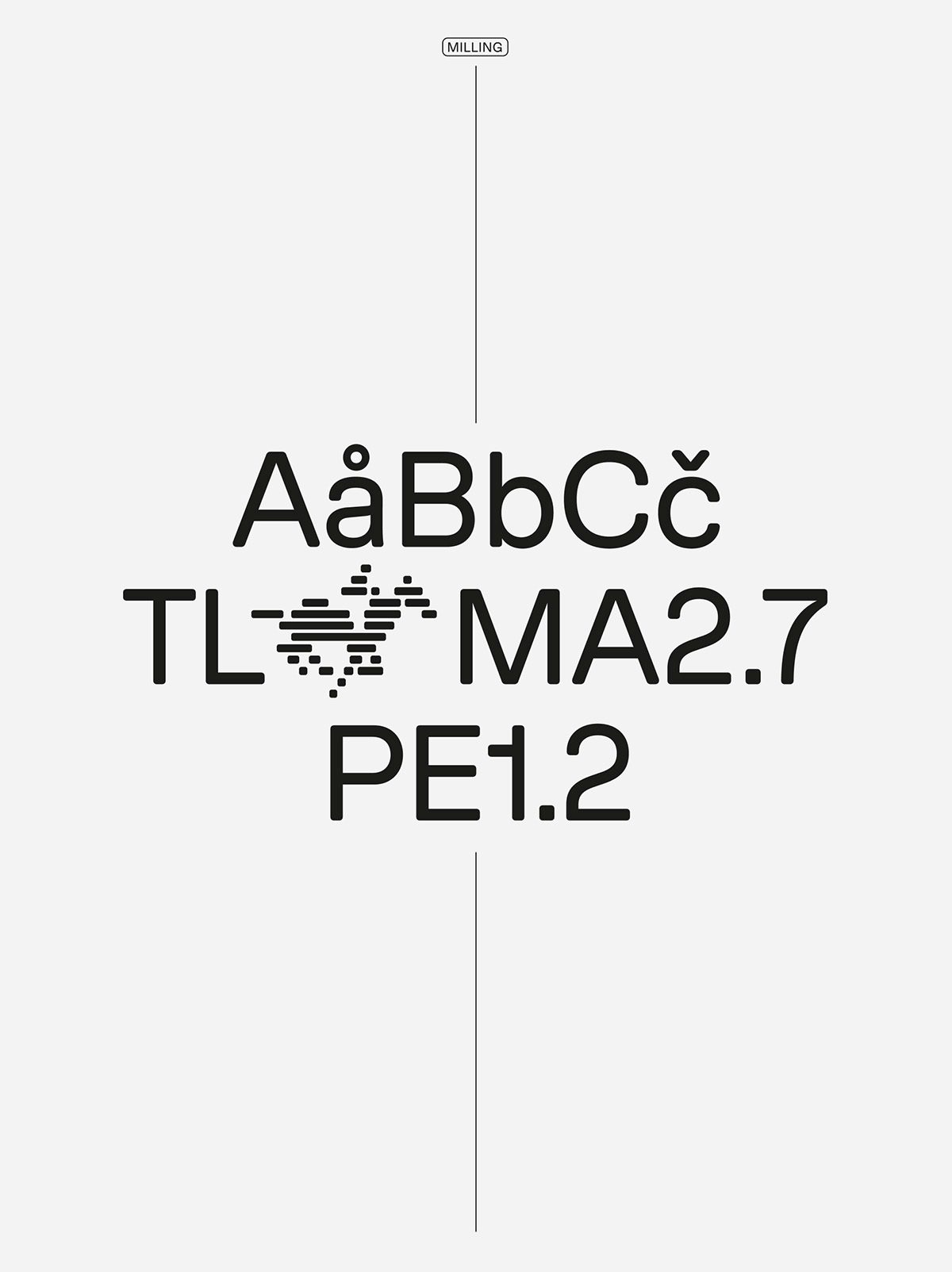 Example letterforms used in TwelveLabs' typeface